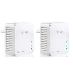 Tenda P200 Twin Pack 200 Mbit/s Trådbundet LAN-nätverk Vitt 2 st.