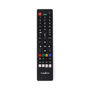 Nedis TVRC45PASHBK fjärrkontroll för infraröd-TV Tryck på knapparna