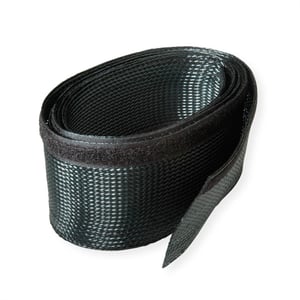 ROLINE 19.08.3161 Kabelbinder mit Klettverschluss für PVC-Kabel, schwarz