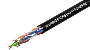 Lanview LVN122151 kabel sieciowy Czarny 305 m Cat6 U/UTP (UTP)