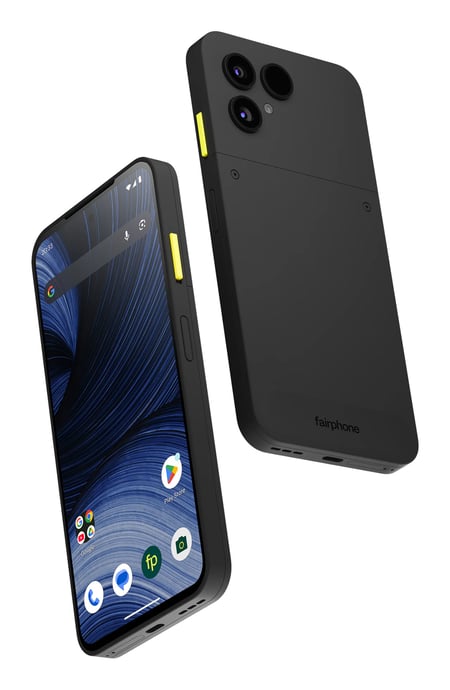 Fairphone The (Gen 6+) 16 cm (6.31") Dual SIM Android 16.0 5G USB Type-C 12 GB 256 GB 4415 mAh Czarny