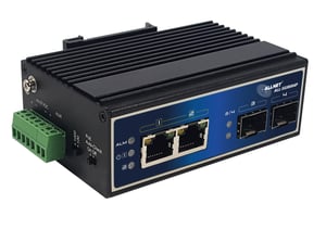 ALLNET ALL-SGI8004P Unmanaged Gigabit Ethernet (10/100/1000) Network Switch with PoE Support, Black