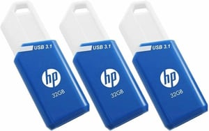 HP x755w Triple Pack USB-minne 32 GB USB Typ A 3.2 Gen 1 (3.1 Gen 1) Blå, Vit