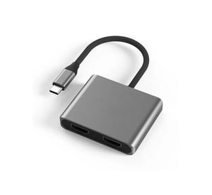Extra Digital CA913831 przejściówka do kabli USB Type-C 2x HDMI Szary