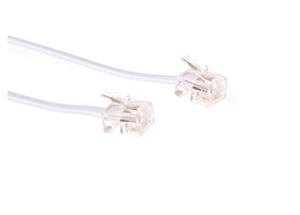 Microconnect MPK181W telefonkabel 1 m Vit