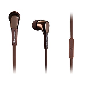 Pioneer SE-CL722T Hörlurar, trådbundna, in-ear, samtal/musik, bruna