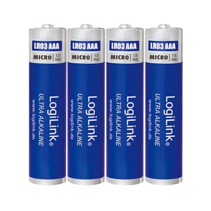 LogiLink LR03B4 Batterie für den Hausgebrauch Einweg-AAA-Alkalibatterie