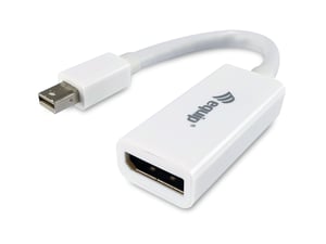 Equip 133440 Cable Adapter, 0.15 m, Mini DisplayPort to DisplayPort, White