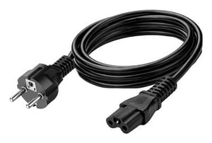 MediaRange MRCS344 kabel zasilające Czarny 2,5 m CEE7/7 IEC C5