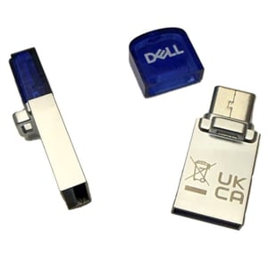 DELL AD564595 USB-minne 128 GB USB Type-A / USB Type-C 3.2 Gen 1 (3.1 Gen 1) Blå, Silver