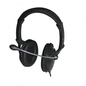 Esperanza EH101 hörlurar/headset, trådbundet, huvudbåge, samtal/musik, svart