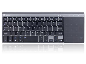Tracer TRAKLA46934 trådlöst QWERTY-tangentbord för hemmabruk, RF, engelska, svart, grå