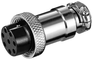 Goobay 11231 wtyczka XLR-8 pin Srebrny