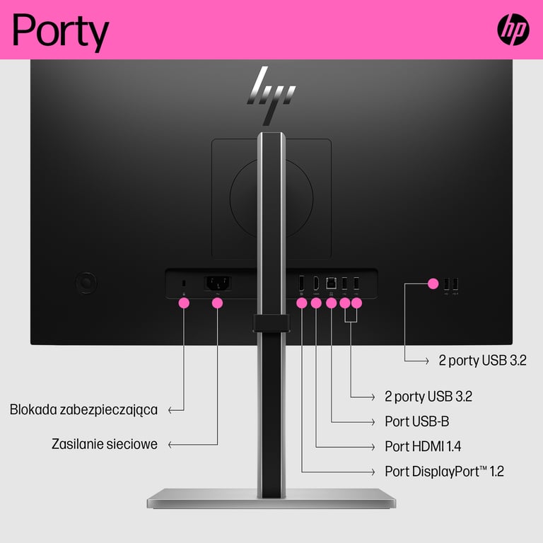 HP Monitor dotykowy E24t G5 FHD