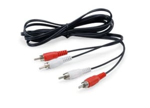 Equip 147094 2.5 m Audio Cable, 2 x RCA, Black