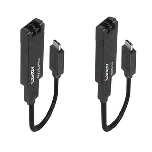 Lindy 43312 Netzwerk-Verlängerungskabel Sender und Empfänger Schwarz