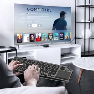 Techly ICTB9801TB klawiatura Uniwersalne RF Wireless + Bluetooth QWERTY US English Czarny