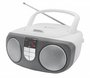 Soundmaster SCD1400WE CD-spelare Grå, Vit Bärbar CD-spelare