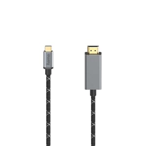 Hama 00200507 adapter kablowy 1,5 m USB Type-C HDMI Czarny