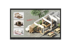 LG CreateBoard Standard interaktives Whiteboard 165,1 cm (65") 3840 x 2160 px Touchscreen Schwarz