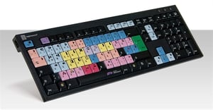 Logickeyboard Avid Media Composer klawiatura Biuro USB QWERTZ Niemiecki Wielobarwny