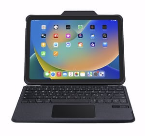 DEQSTER 40-1013778 tangentbord för mobila enheter, QWERTZ, tyska, USB + Bluetooth