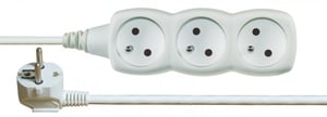 Emos 1902030150 strömfördelare (PDU) med 3 nätuttag, vit