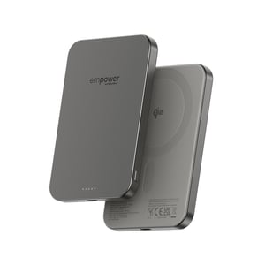 PanzerGlass empower™ von ® empower™ Bank | 5000 mAh | Titan – kabelloses Laden – Titan