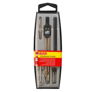 Herlitz 8710303 Lineal Schwarz, Metallic 5 Stück