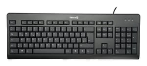 TERRA 1500 Tastatur Mitgelieferte Maus Büro USB QWERTZ Deutsch Schwarz