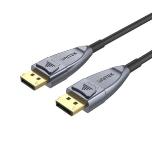 UNITEK C1618GY kabel DisplayPort 20 m Czarny, Srebrny