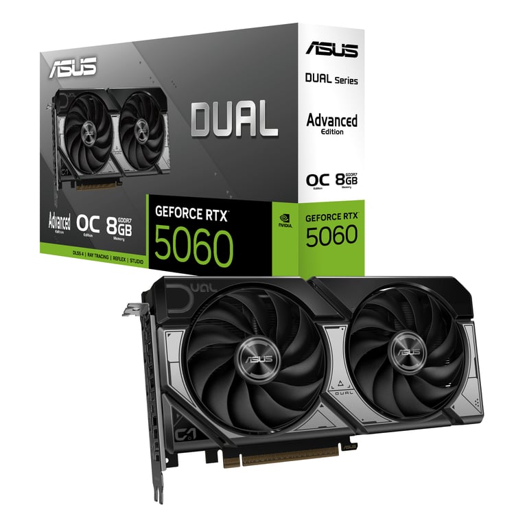 фото Видеокарта Asus Dual GeForce RTX 5060 OC Advanced 8 G (DUAL-RTX5060-O8G-A) 3