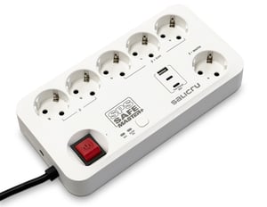 Salicru SPS SAFE MASTER+ Weiß 6 x Netzsteckdose 230 V 1,4 m