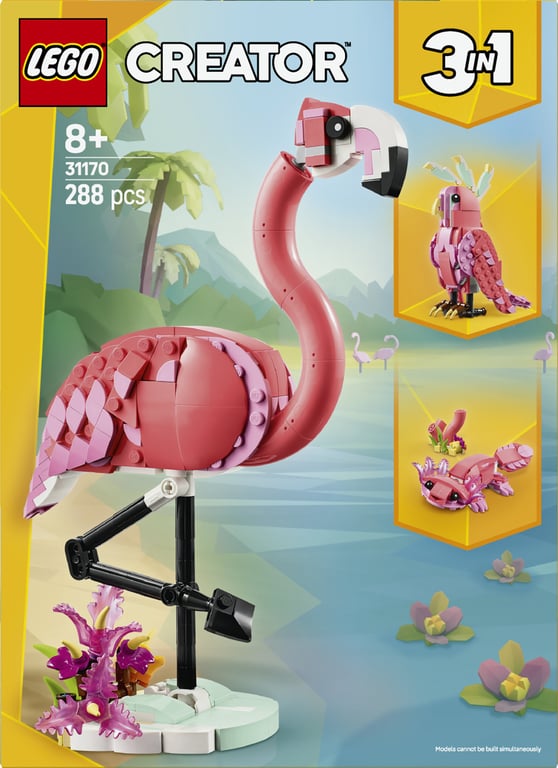 LEGO Creator Dzikie zwierzęta: różowy flaming