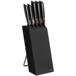 Fiskars 1003099 Kitchen Utensil and 5-Piece Knife Set. Knife/Utensil Block Set