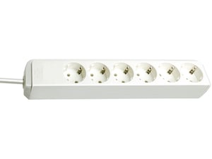 Brennenstuhl Eco-Line Vit 6 x nätuttag 1,5 m