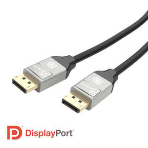 j5create JDC42 1,8 m DisplayPort Schwarz, Grau