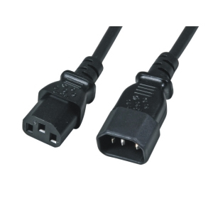 M-Cab 7200469 Power Cable, Black, 1 m, C14 panel, C13 panel