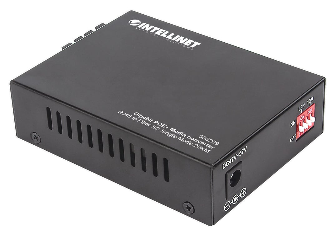Intellinet 508209 konwerter sieciowy 1000 Mbit/s 1310 nm Pojedynczy Czarny