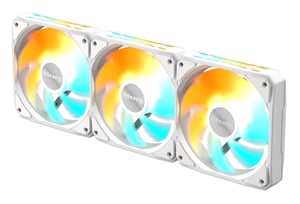 GIGABYTE GP-GBT EZFAN1203 ICE PC-Kühlsystem PC-Gehäuse 12-cm-Lüfter, weiß, 3 Stück.