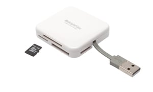 PNY AXP724 USB 2.0-Kartenlesegerät, weiß