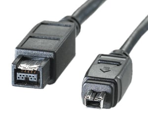ROLINE 11.02.9718 FireWire-Kabel 1,8 m 4-polig 9-polig Schwarz