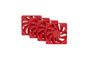 HYTE FAN- -FA12-RR-4 system chłodzenia komputerów Procesor Wentylator 12 cm Czerwony 4 szt.