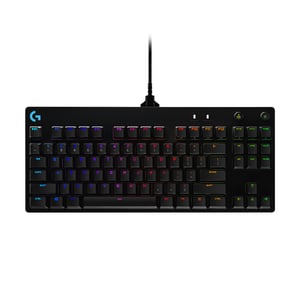 Logitech G PRO USB-gamingtangentbord, QWERTY, amerikansk/internationell, svart
