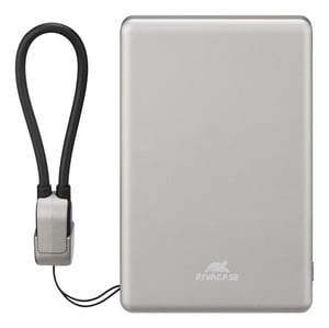 Rivacase VA2616 powerbank Litium-polymer (LiPo) 5000 mAh Trådlös laddning Silver