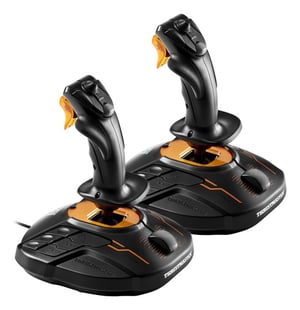 Thrustmaster T.16000M FCS SPACE SIM DUO Black, Orange USB Joystick Analog/Digital PC