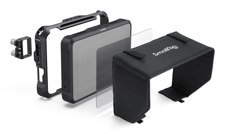 SmallRig 3456 akcesorium do kamery monitora Klatka monitora kamery Czarny Aluminium, Szkło, Nylon Atomos Shinobi 7