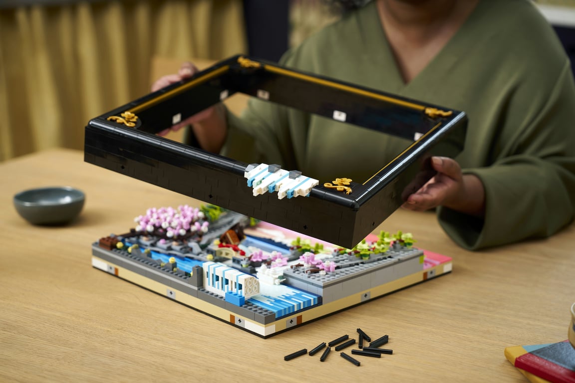 LEGO ART Japoński krajobraz z kwitnącą wiśnią