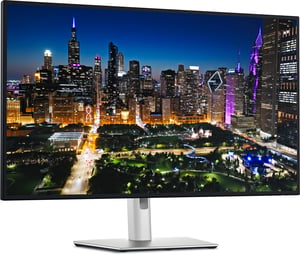 DELL UltraSharp U3225QE monitor komputerowy 80 cm (31.5") 3840 x 2160 px 4K Ultra HD LCD Czarny, Srebrny