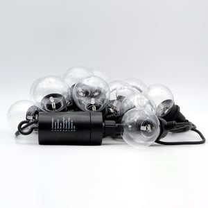 RealPower 463614 String Light, 4.9 m, 12 LED Bulbs
